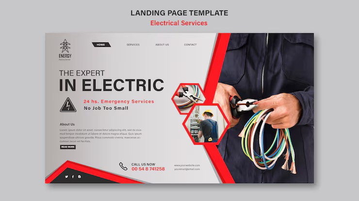 Electrical Contractors website design by PrimeBuild